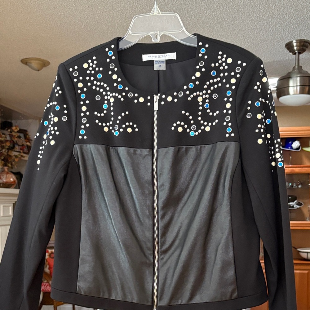 Peter Nygard — Beaded Black Jacket